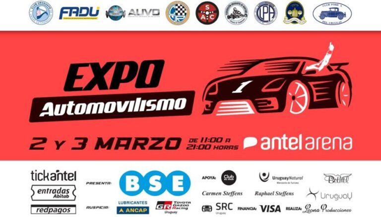 Expo Automovilismo: el 2 y 3 de marzo llega la primera edición al Antel Arena